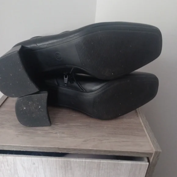 LK NEW a New Day Pippa Side Zip Ankle Stretch Block Heel Booties Sz 8 - Picture 6 of 6